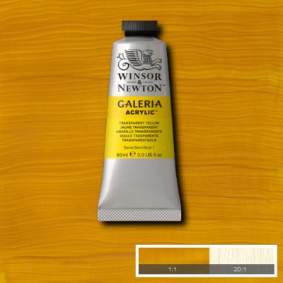 Акрил Winsor&Newton "Galeria" 60 мл Прозрачно-желтый