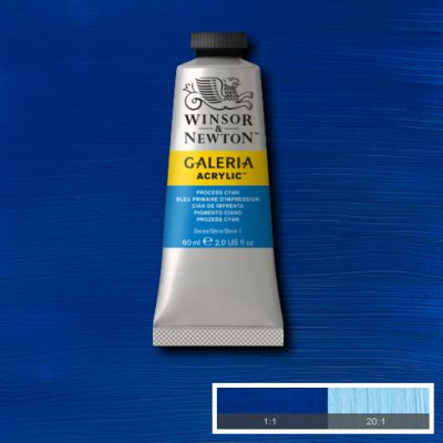 Акрил Winsor&Newton "Galeria" 60 мл Синий циан