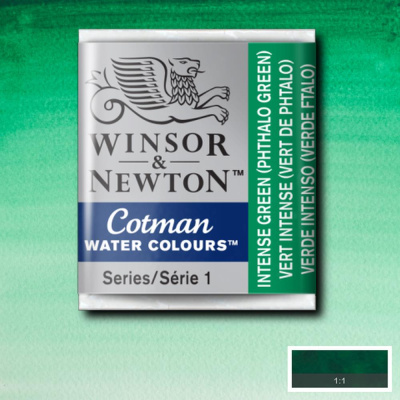Акварель Winsor&Newton "Cotman" в кювете Зеленый интенсивный