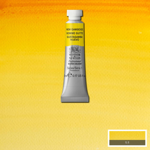 Акварель Winsor&Newton "Professional" в тюбике 5 мл Гуммигут