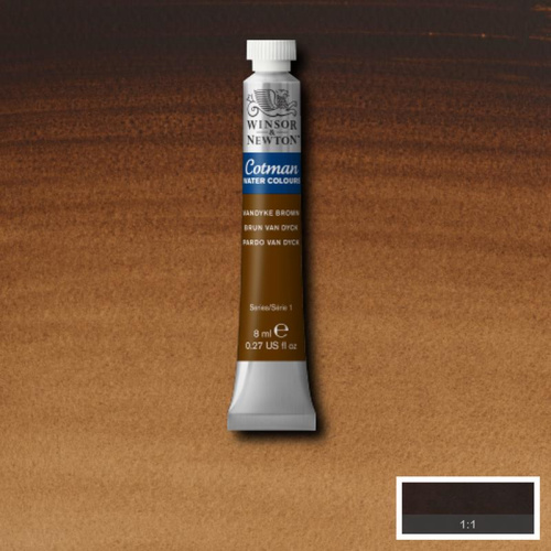 ?Акварель Winsor&Newton "Cotman" 8 мл Вандик коричневый