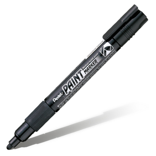 Маркер перманентный Pentel "Paint" 4,6 мм, с круглым наконечником, черный
