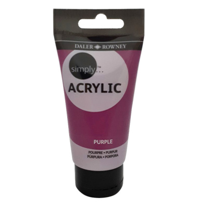 Акрил Daler-Rowney "Simply" 75 мл Пурпурный