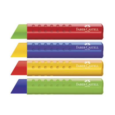 Ластик Faber-castell "Tri" треугольный, 83*12,6*12,3 мм, пластиковый футляр