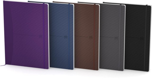 Блокнот в линейку OXFORD Office Signature B5 80 л мягкая обложка ассорти, темные цвета