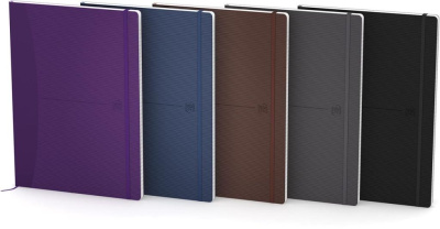 Блокнот в линейку OXFORD Office Signature B5 80 л мягкая обложка ассорти, темные цвета