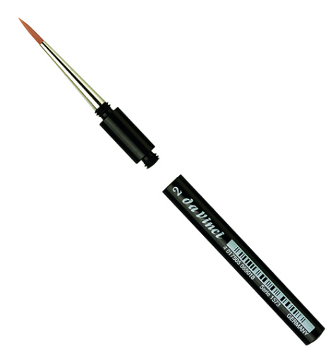 Кисть синтетика №2 круглая Da Vinci 1573 короткая ручка, съемная