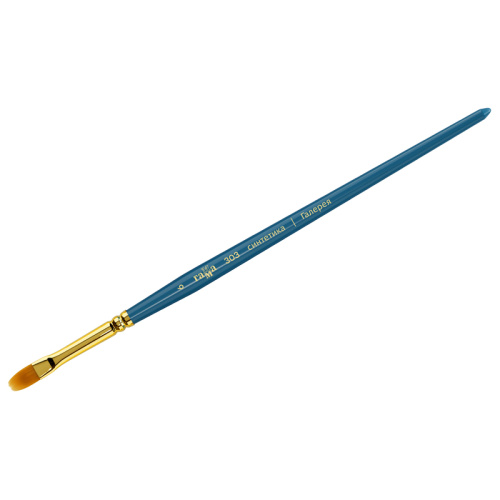 Кисть синтетика №6 овальная Гамма "Галерея" короткая ручка