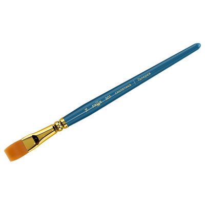 Кисть синтетика №14 плоская Гамма "Галерея" короткая ручка