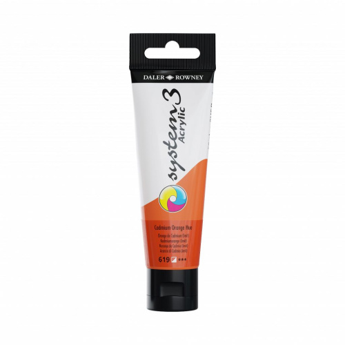 Акрил Daler-Rowney "SYSTEM 3" 59 мл Кадмий оранжевый (имитация)