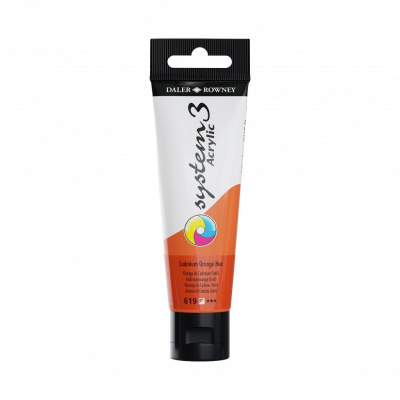 Акрил Daler-Rowney "SYSTEM 3" 59 мл Кадмий оранжевый (имитация)
