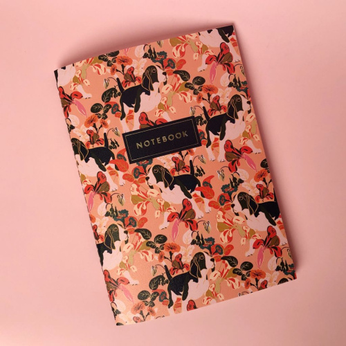 Тетрадь нелинованная Dogs А5 24 л 90 г