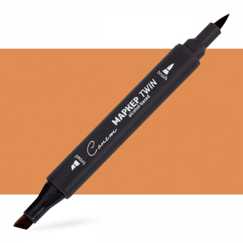 Маркер спиртовой Сонет "TWIN Brush" Коричневый картофель