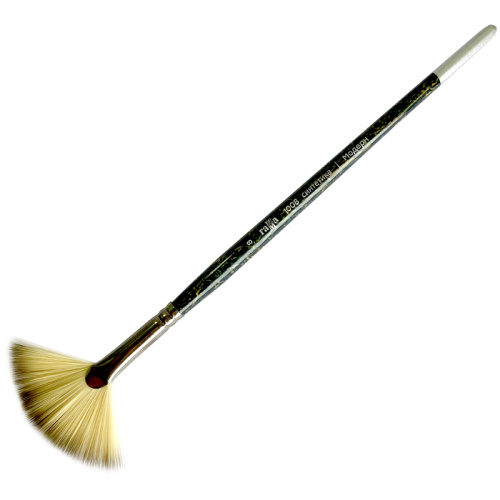 Кисть синтетика №8 веерная Гамма "Модерн" короткая ручка