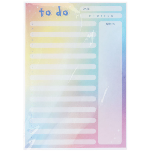 Блок для записей, склейка (To Do list) MESHU "Candy color" 14,8*21,0 см (А5), 50 л
