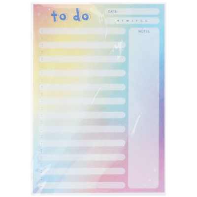 Блок для записей, склейка (To Do list) MESHU "Candy color" 14,8*21,0 см (А5), 50 л