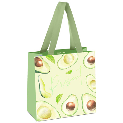 Пакет подарочный MESHU "Avocado" 20*20*10 см