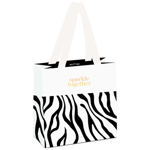 Пакет подарочный MESHU "Animal print" 20*20*10 см