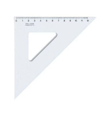 Угольник Koh-I-Noor 45 градусов (тип 45/141), пластик