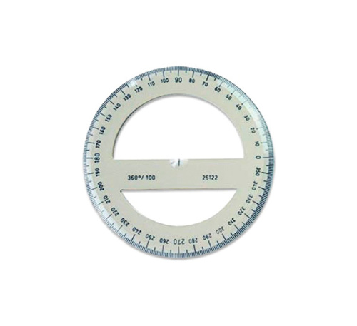Транспортир Koh-I-Noor 10 см 360 градусов, пластик