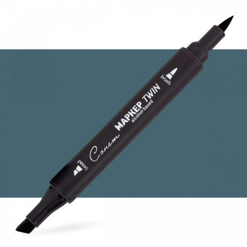 Маркер спиртовой Сонет "TWIN Brush" Сине-серый 7