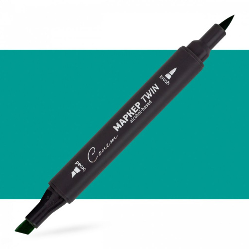 Маркер спиртовой Сонет "TWIN Brush" Изумрудный светлый