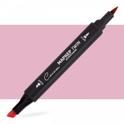 Маркер спиртовой Сонет "TWIN Brush" Розовый средний