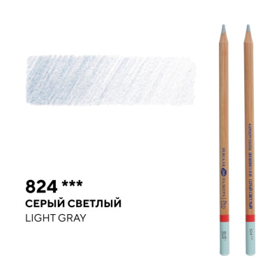 Карандаш профессиональный цветной "Мастер-класс" №824, серый светлый
