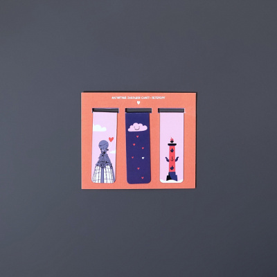 Закладки магнитные Санкт-Петербург, 3 шт, №2