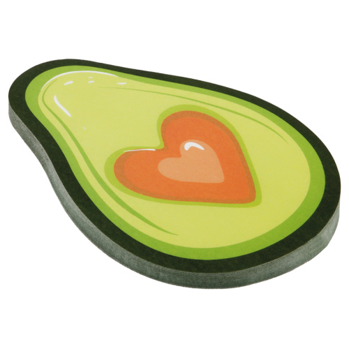 Самоклеящийся блок фигурный MESHU "Avocado", 50 л, европодвес