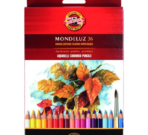 Набор карандашей акварельных Koh-I-Noor "Mondeluz" 36 цв в картон кор