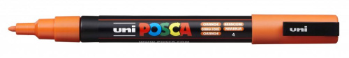 Маркер UNI "POSCA" PC-3M, 0,9-1,3 мм, наконечник пулевидный, №4 цвет оранжевый