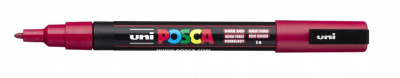 Маркер UNI "POSCA" PC-3M, 0,9-1,3 мм, наконечник пулевидный, №14 цвет темно-красный