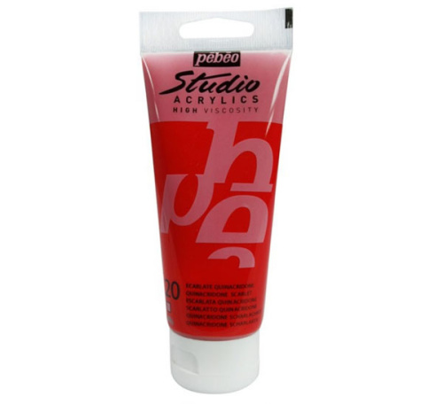 Акрил Pebeo "Studio" 100 мл Квинакридон алый
