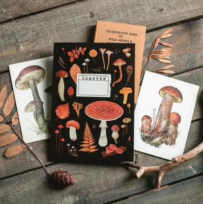 Блокнот Дворникова А. "Мухомор" чёрный