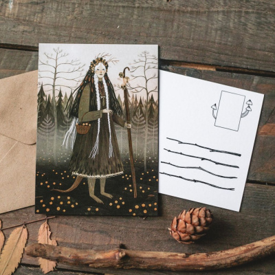 Открытка Дворникова А. "Карельская дева"