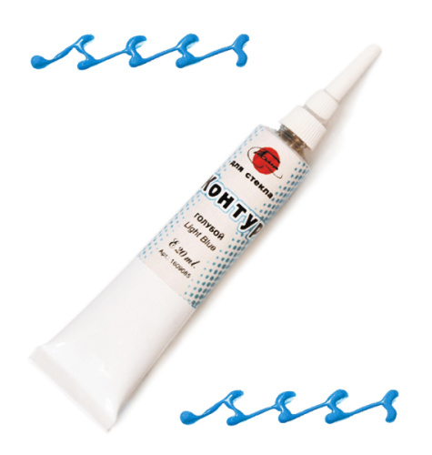 Контур по стеклу Таир 20 мл Голубой