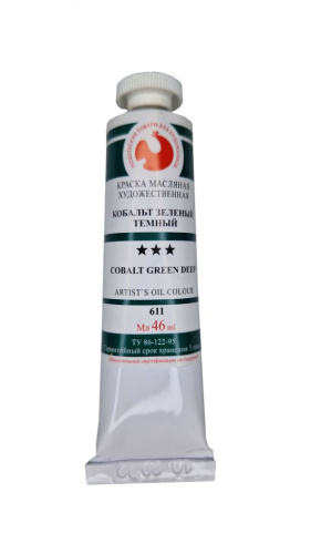 Масло "Подольск Арт Центр" 46 мл Кобальт зеленый темный