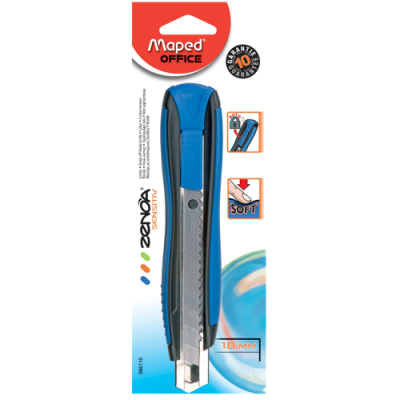 Нож канцелярский Maped 18 мм "ZENOA"