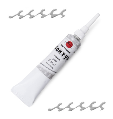 Контур по ткани ТАИР 20 мл Серый