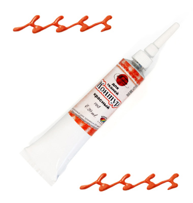 Контур по ткани ТАИР 20 мл красный