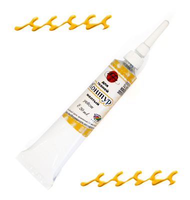 Контур по ткани ТАИР 20 мл желтый