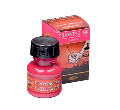 Тушь Koh-i-Noor 20 г на шелачной основе Фиолетовый