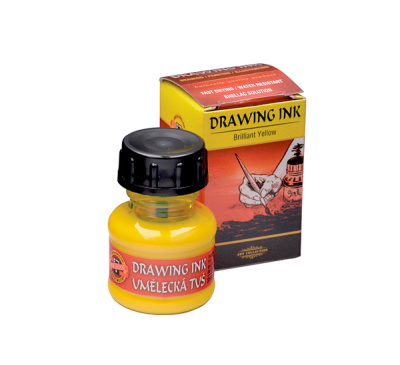 Тушь Koh-i-Noor 20 г на шелачной основе Лимонный