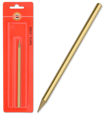Карандаш Koh-I-Noor "Progresso" золотистый, в блистере