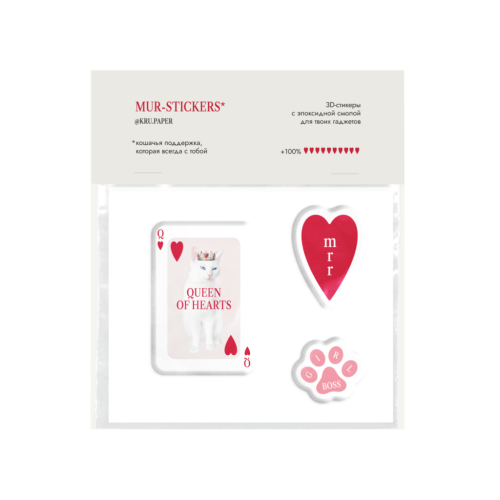 Стикерпаки с эпоксидной смолой 72*72 мм, Oueen