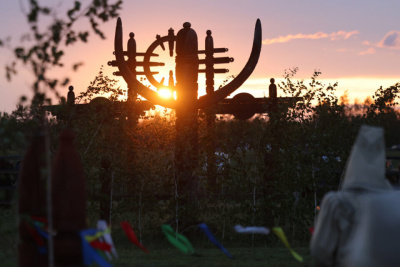 В Якутске на Ысыахе Туймаады состоялся обряд встречи солнца / ЯСИА   