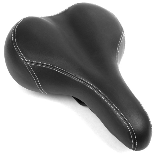 Седло велосипедное Vinca Sport, комфортное, 250*200мм, черное, VS 113