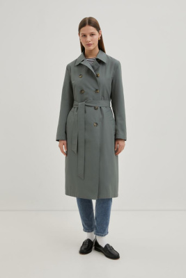 Плащ А-силуэта с поясом