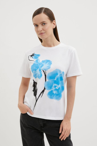 Футболка из хлопка с принтом